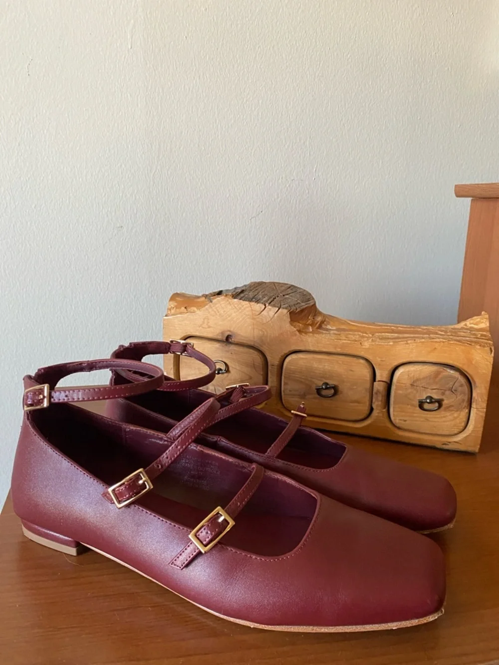 Quince Italian Leather Strappy Ballet Flat